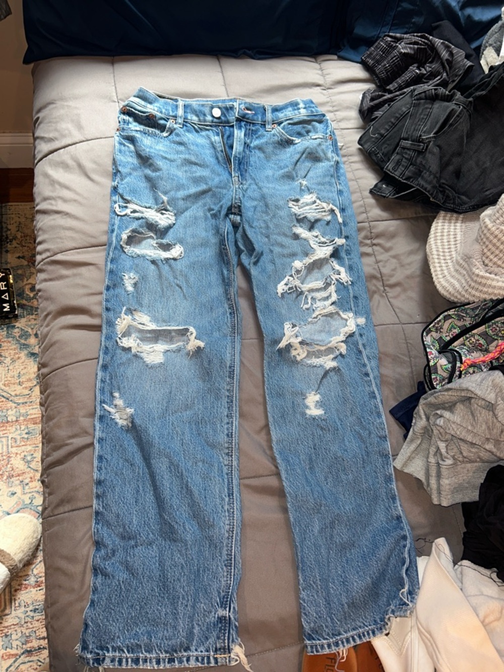 American Eagle Light Blue Comfort Stretch Waistband Jeans